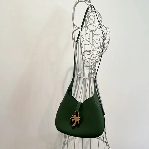 NWT Palm Angels Palm Tree Leather Hobo Bag - Picture 5 of 12